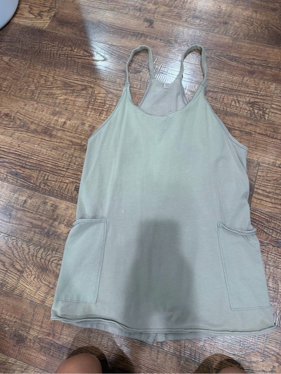 FP Movement by Free People Dresses & Skirts - FP Movement by Free People Taupe Scoop Tank dress with Front Pockets (Hot Shot)